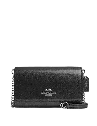 Small - sized Coach crossbody bags in smooth pebble leather for a compact carryCoach Flap Clutch Crossbody