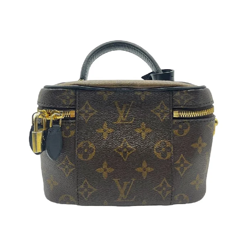 Louis Vuitton backpacks with a hidden back pocket for securityLouis Vuitton Reverse Monogram Vanity PM