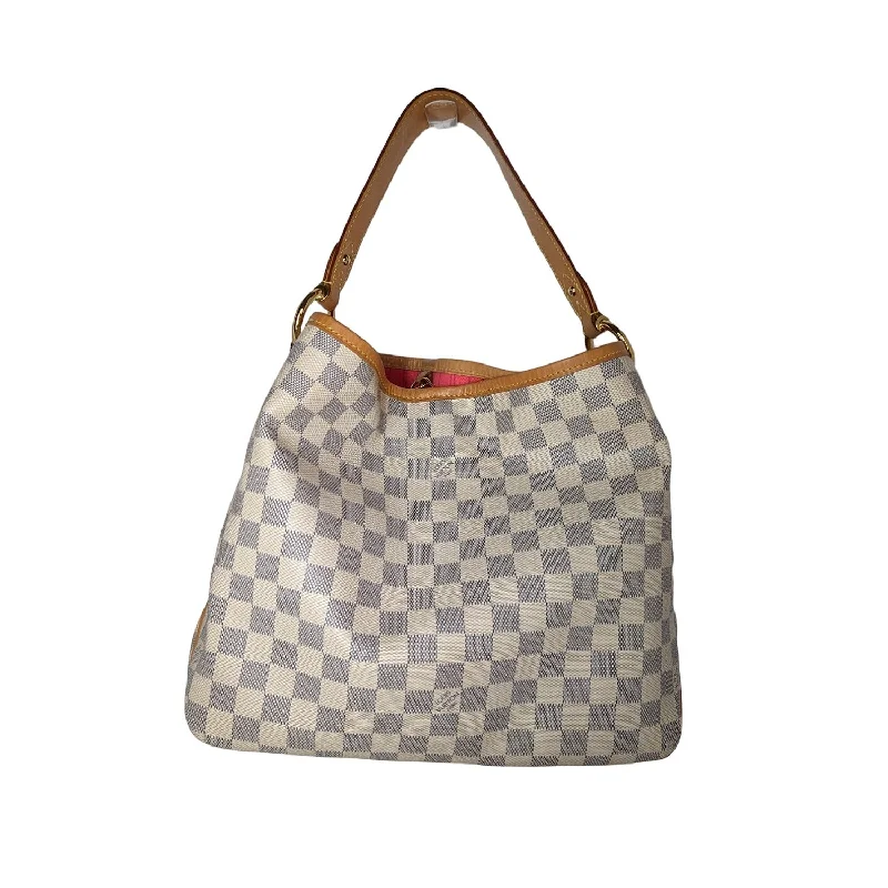 Louis Vuitton Twist bags with a crystal - embellished LV - turnlockLouis Vuitton Damier Azur Delightful Hobo PM