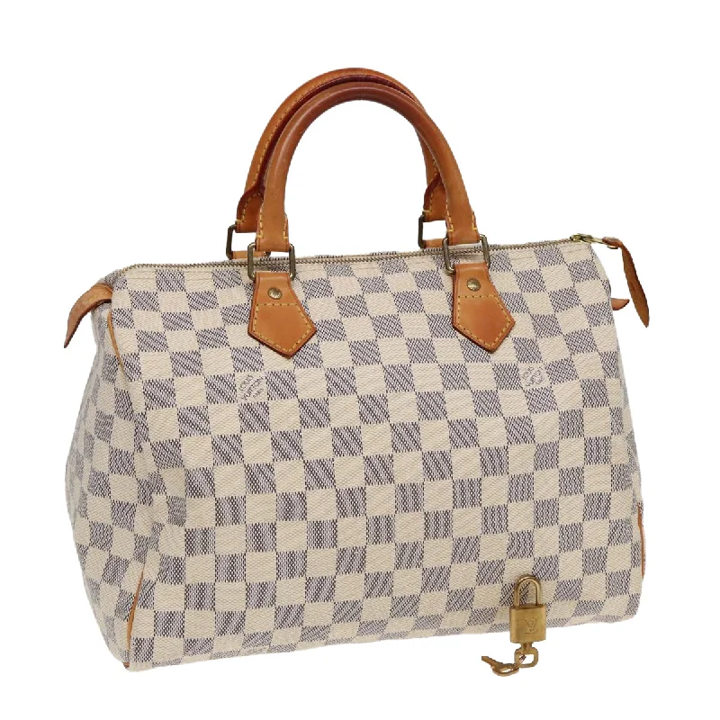 Louis Vuitton tote bags with a spacious interior and multiple pocketsLOUIS VUITTON Damier Azur Speedy 30 Hand Bag N41533 LV Auth ep5280