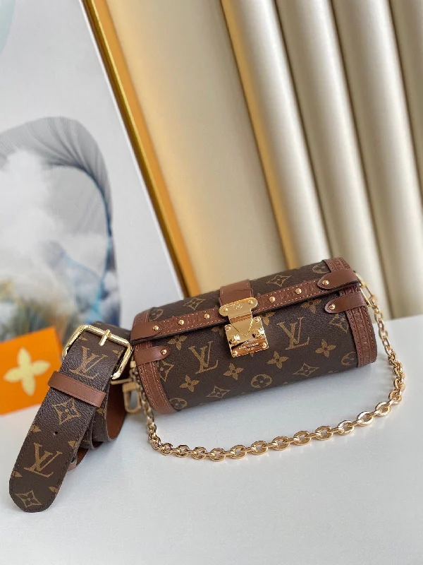 Louis Vuitton crossbody bags with a printed floral pattern for femininityLouis Vuitton Papillon Trunk Bag