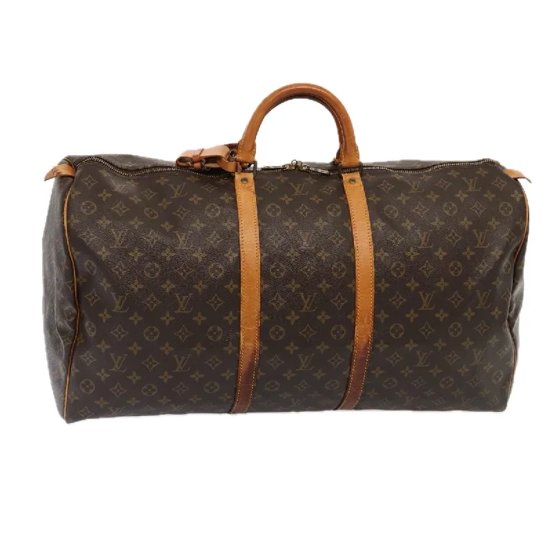 Louis Vuitton Alma bags with a leather - wrapped handle for a luxurious feelLOUIS VUITTON Monogram Keepall 60 Boston Bag M41422 LV Auth 86740