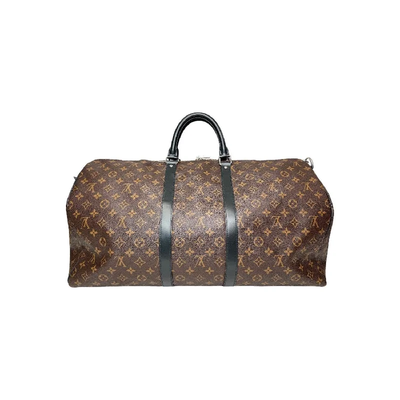 Louis Vuitton backpacks with a sleek, minimalist design for styleLouis Vuitton Monogram Macassar Keepall Bandoulière 55