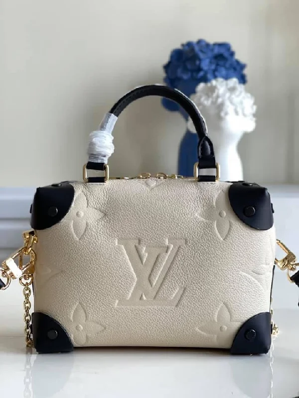 Louis Vuitton backpacks with a hidden back pocket for securityLouis Vuitton Petite Malle Souple Bag