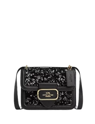 Coach handbags with a metal - framed clasp for durability and styleCoach Large Morgan Square Crossbody