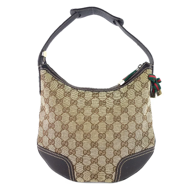 Ladies Gucci handbags with a detachable coin purse insidePrincy Small GG Canvas Hobo Bag