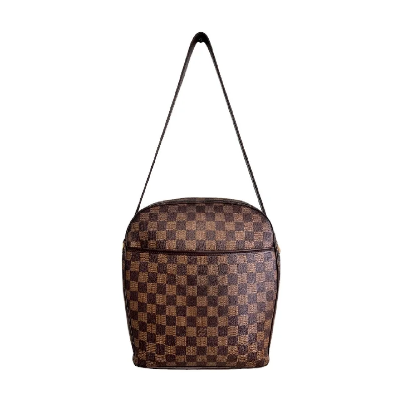 Louis Vuitton tote bags with a water - resistant coating for outdoor useLouis Vuitton Damier Ebene Ipanema GM