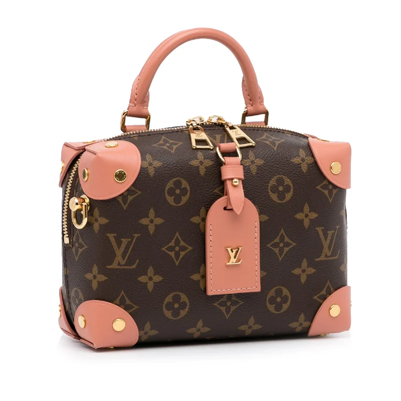 Louis Vuitton tote bags with a printed LV logo on the front for brand visibilityLouis Vuitton Monogram Petite Malle Souple (SHG-olL9GP)