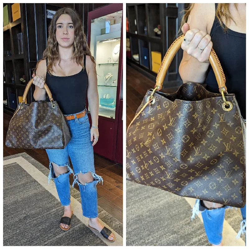 Louis Vuitton Twist bags with a snakeskin - effect panel for a bold lookLouis Vuitton Monogram Canvas Artsy MM Hobo