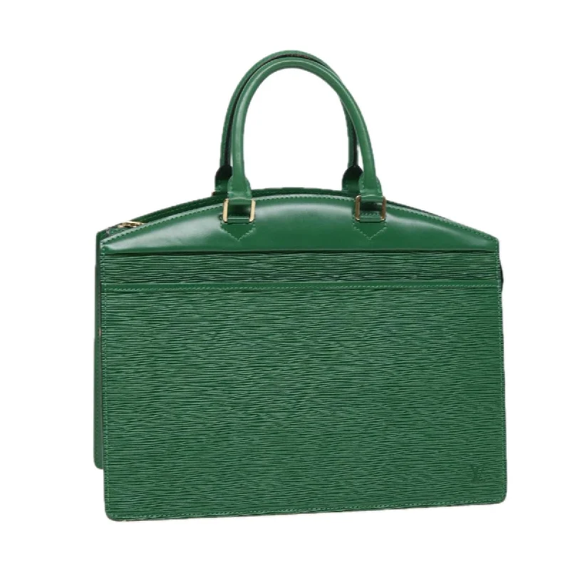 Louis Vuitton bags with a zippered interior pocket for better organizationLOUIS VUITTON Epi Riviera Hand Bag Green M48184 LV Auth 87934