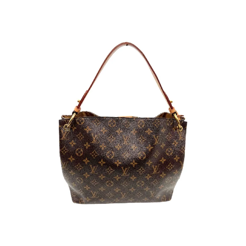 Louis Vuitton handbags with a back - zip pocket for storing valuablesLouis Vuitton Monogram Graceful PM