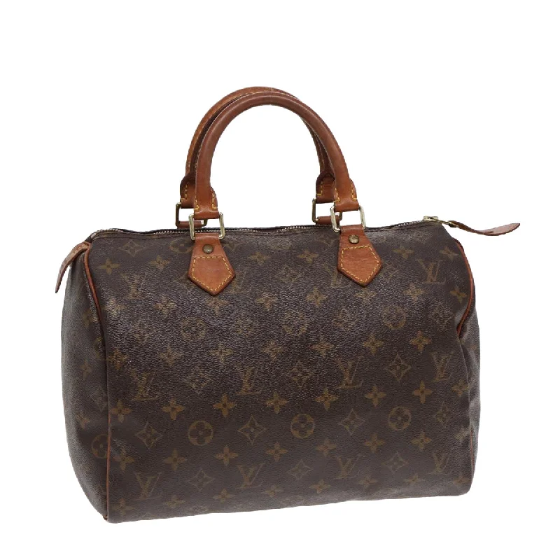 Louis Vuitton bags with a zip - around closure for enhanced securityLOUIS VUITTON Monogram Speedy 30 Hand Bag M41526 LV Auth 78069