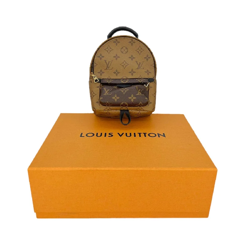 Louis Vuitton Petite Malle bags with a hard - shell structure for uniquenessLouis Vuitton Monogram Reverse Mini Palm Springs Backpack