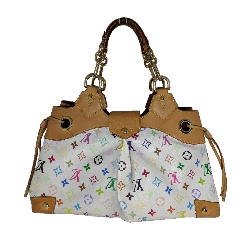 Louis Vuitton handbags with a back - zip pocket for storing valuablesLouis Vuitton White Multicolore Monogram Ursula Bag