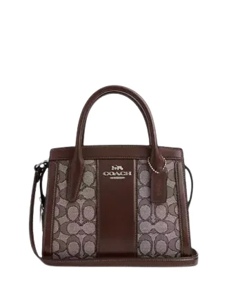 Coach tote bags with a water - resistant lining for practicalityCoach Andrea Carryall Bag In Signature Jacquard