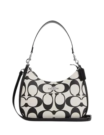 Coach Dempsey bags with a leather - wrapped drawstring for a luxurious feelCoach Teri Hobo In Signature Canvas