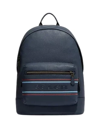 Ladies Coach Tabby bags with a detachable shoulder strapCoach West Backpack With Coach Stripe