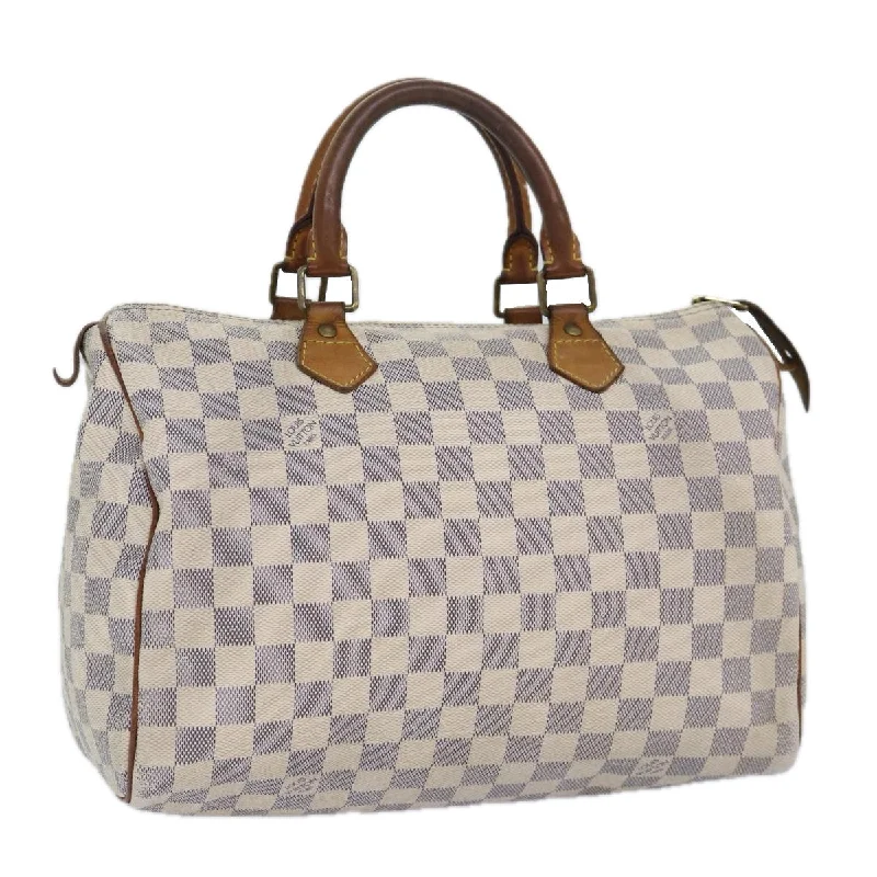 Louis Vuitton Alma bags with a detachable shoulder strap for versatilityLOUIS VUITTON Damier Azur Speedy 30 Hand Bag N41533 LV Auth 86862