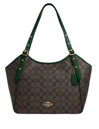 Coach Dempsey bags with a leather - wrapped drawstring for a luxurious feelCoach Meadow Shoulder Bag In Signature Canvas