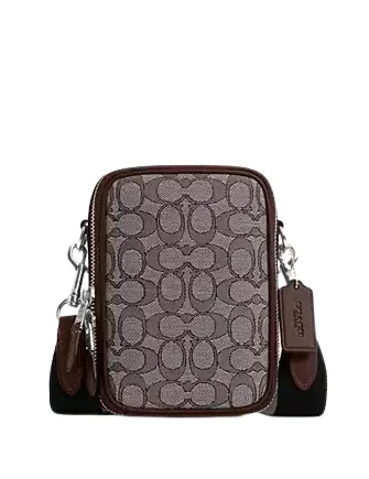 Coach crossbody bags with a printed floral pattern for a feminine touchCoach Stanton Crossbody In Signature Jacquard