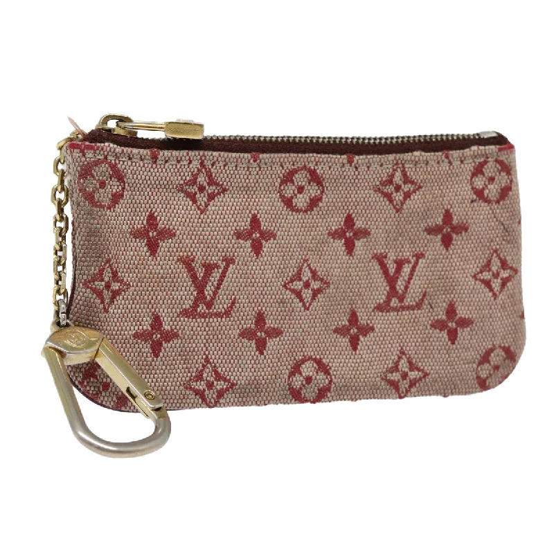 Louis Vuitton Twist bags with the iconic LV - turnlock closureLOUIS VUITTON Monogram Mini Pochette Cles Coin Purse Red M92238 LV Auth 87723