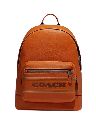 Coach Dempsey bags with a crystal - embellished C - logo for added luxuryCoach West Backpack With Coach Stripe