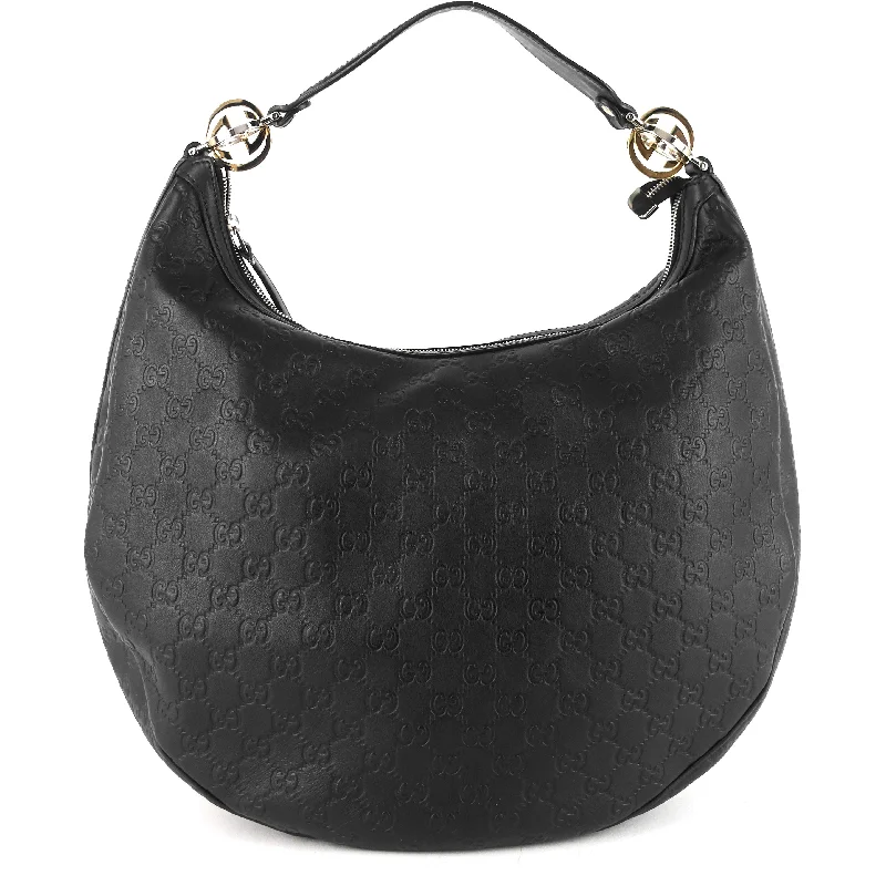 Women Gucci Sylvie bags with a detachable ribbon detailGG Twins Guccissima Leather Hobo Bag