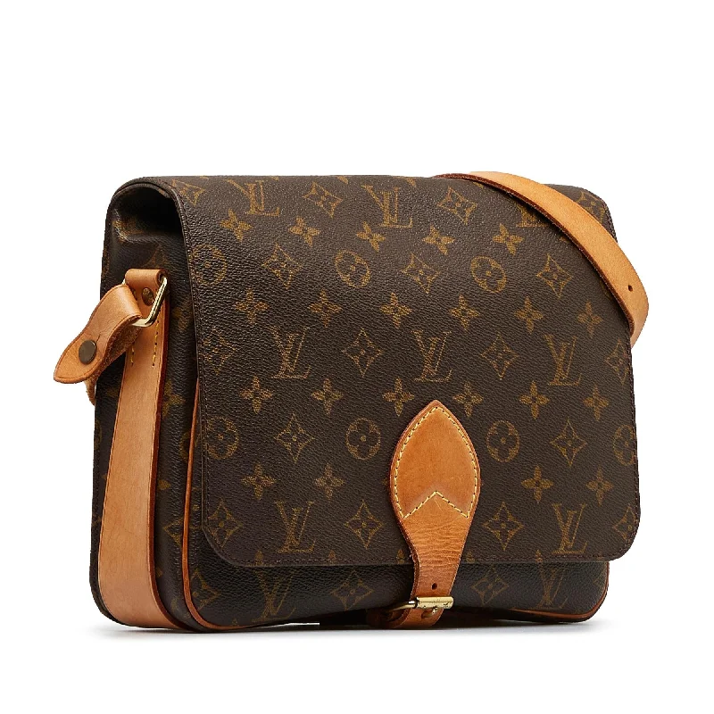 Ladies Louis Vuitton shoulder bags with a magnetic - closure flap for easeLouis Vuitton Monogram Cartouchiere MM (SHG-fdgcPR)