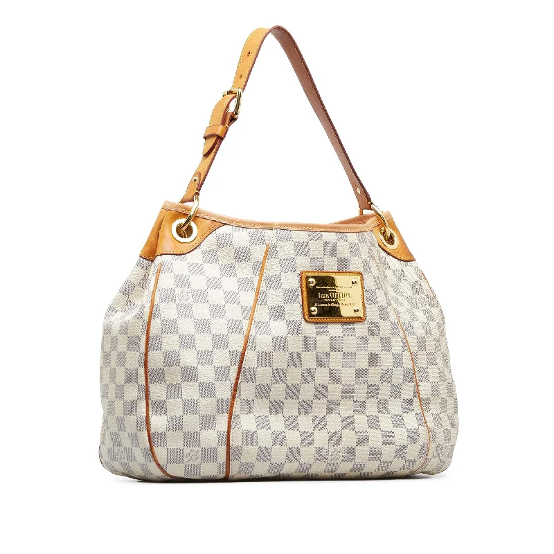 Louis Vuitton bags with a front - zip pocket for small items like keysLouis Vuitton Damier Azur Galliera PM (SHG-LQmXwI)