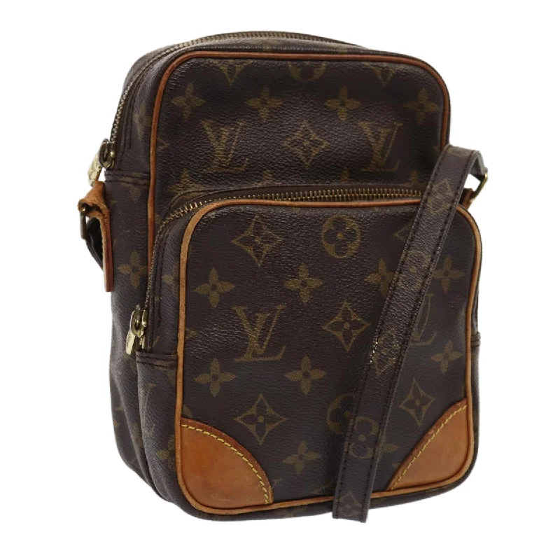 Ladies Louis Vuitton Capucines bags with gold - toned hardwareLOUIS VUITTON Monogram Amazon Shoulder Bag M45236 LV Auth 88019