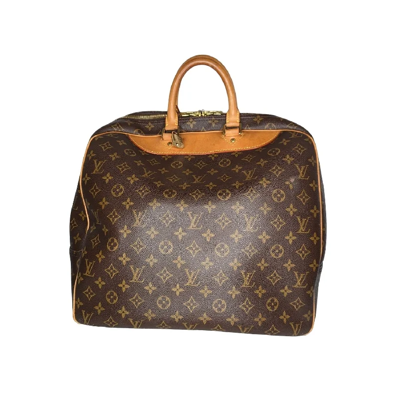 Louis Vuitton tote bags with a printed LV logo on the front for brand visibilityLouis Vuitton Vintage Monogram Canvas Evasion Travel Bag