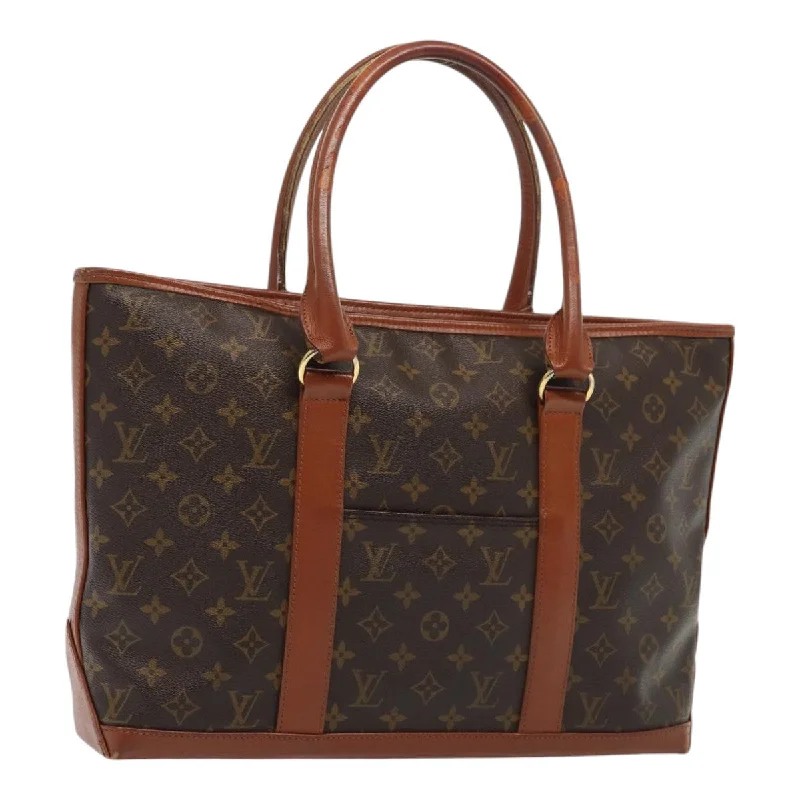 Louis Vuitton Alma bags with a monogram - embossed leather surfaceLOUIS VUITTON Monogram Sac Weekend PM Tote Bag M42425 LV Auth 86774