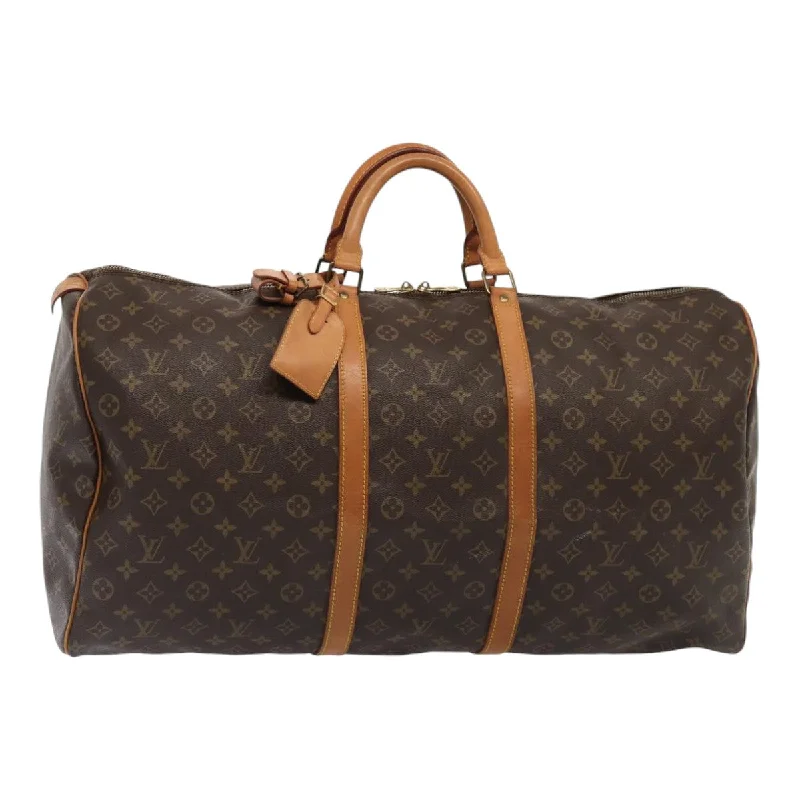 Louis Vuitton tote bags with a spacious interior and multiple pocketsLOUIS VUITTON Monogram Keepall 60 Boston Bag M41422 LV Auth bs16940