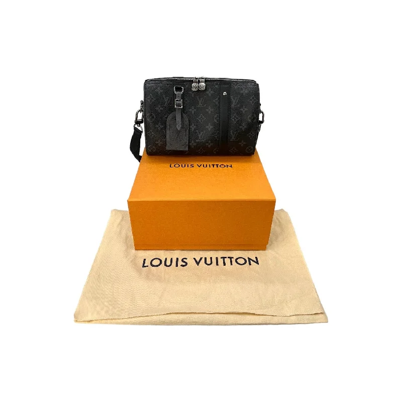 Louis Vuitton Speedy bags in monogram canvas for a classic lookLouis Vuitton Monogram Eclipse Reverse Canvas City Keepall Bag