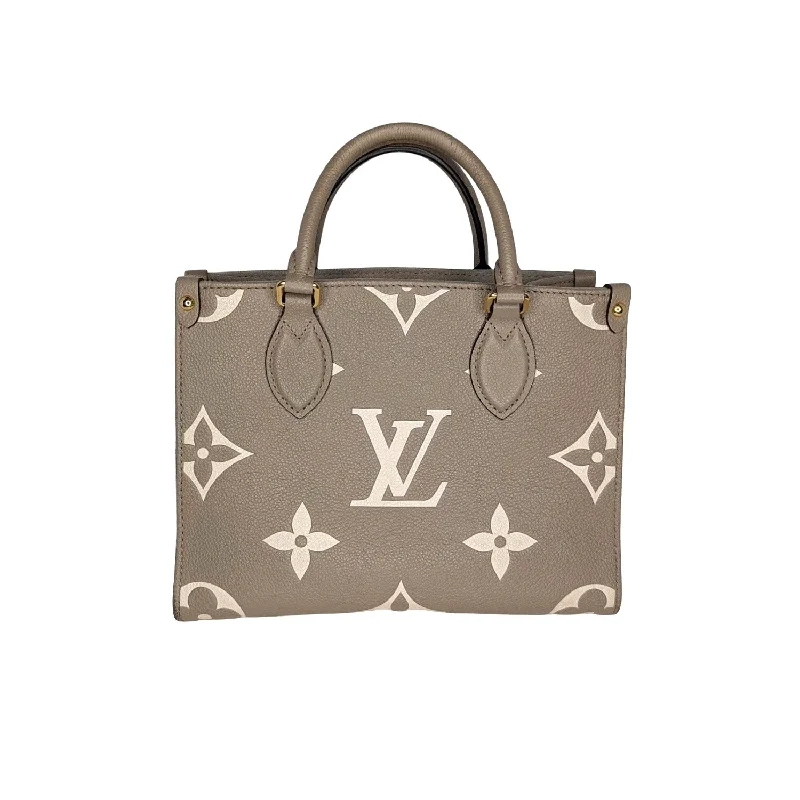 Louis Vuitton Alma bags featuring the signature top - handle designLouis Vuitton Bicolor Monogram Giant Empreinte OnTheGo PM