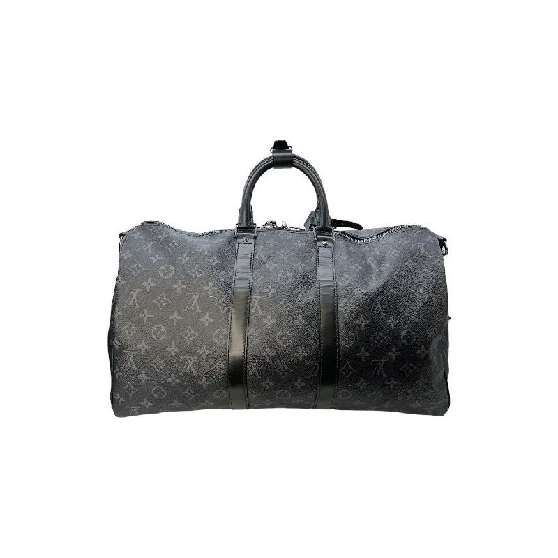 Louis Vuitton bags with a zip - around closure for enhanced securityLouis Vuitton Monogram Eclipse Keepall Bandoulière 45