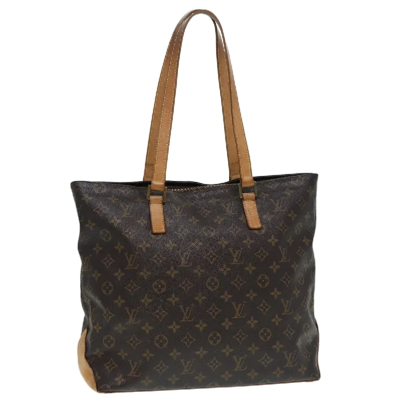 Louis Vuitton backpacks with a padded laptop compartment for travelLOUIS VUITTON Monogram Cabas Mezzo Tote Bag M51151 LV Auth 86757