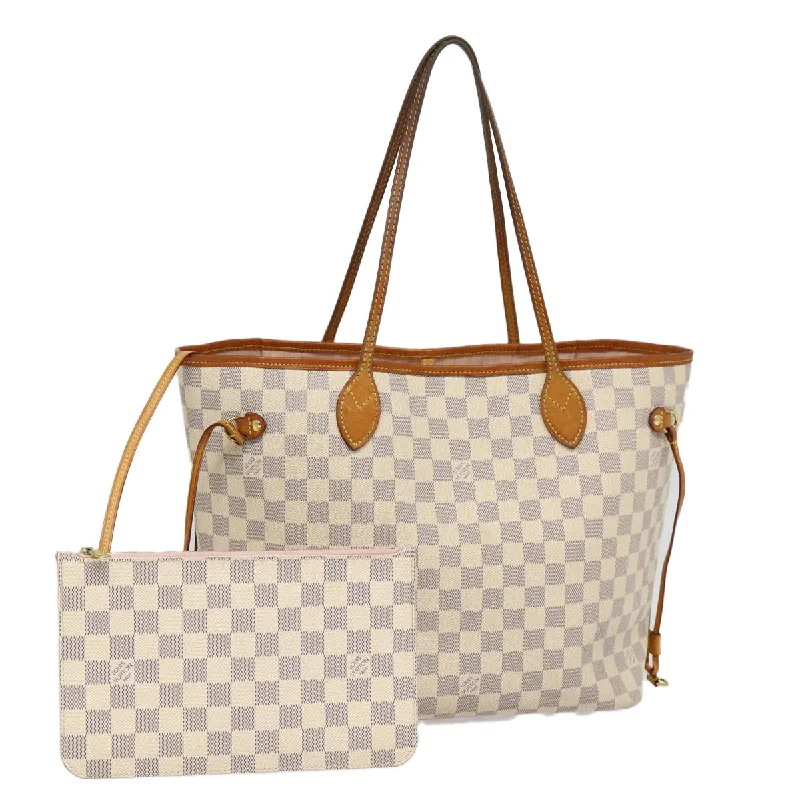 Louis Vuitton crossbody bags with a woven leather strap for textureLOUIS VUITTON Damier Azur Neverfull MM Tote Bag N41605 LV Auth 87566