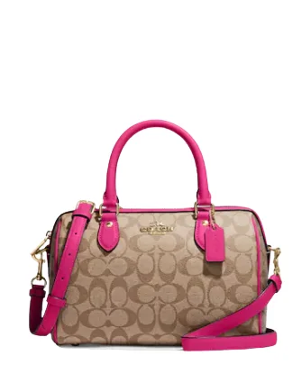 Coach Dempsey bags with a leather - wrapped drawstring for a luxurious feelCoach Rowan Satchel In Signature Canvas