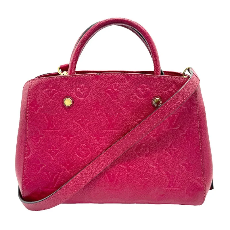 Ladies Louis Vuitton shoulder bags with a single - handle silhouetteLOUIS VUITTON Montaigne Shoulder Bag