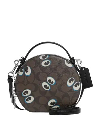 Coach Borough bags with a removable interior organizerCoach Canteen Crossbody In Signature Canvas With Halloween Eyes