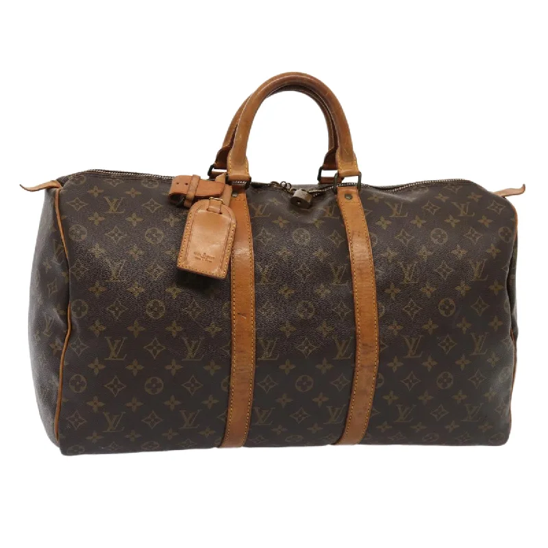 Louis Vuitton Twist bags with a snakeskin - effect panel for a bold lookLOUIS VUITTON Monogram Keepall 50 Boston Bag M41426 LV Auth fm3687