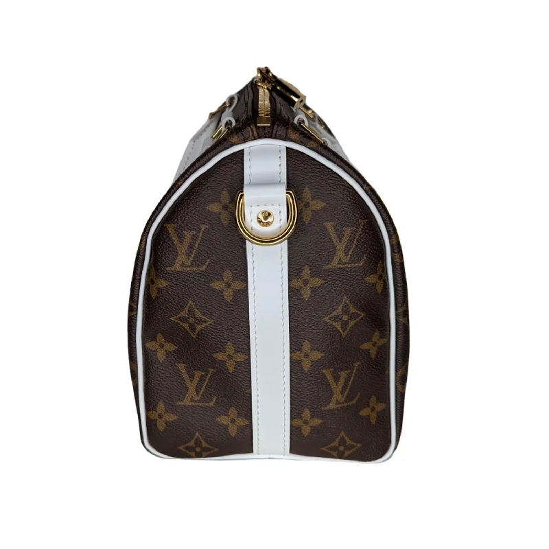 Louis Vuitton crossbody bags with a keychain holder for practicalityLouis Vuitton LV Match Monogram Speedy Bandouliere 25