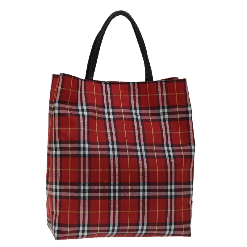 Pattern - Mixing Burberry Bags for a Fashion - Forward LookBURBERRY Nova Check Hand Bag Nylon Red Auth bs12551