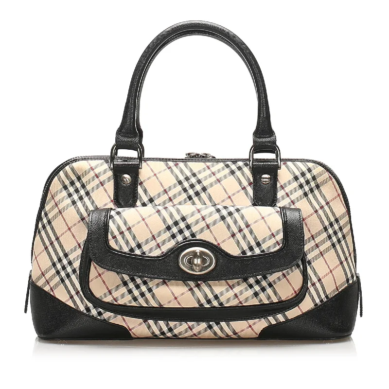 Seasonal Print Burberry Bags for Summer 2025Burberry Nova Check Canvas Handbag (SHG-13569)