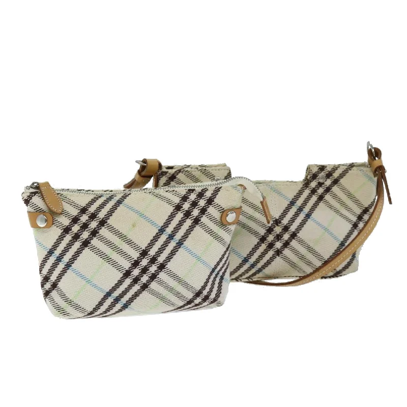 Burberry Bags with Signature Check Pattern in New ShadesBURBERRY Nova Check Blue Label Shoulder Bag Canvas Beige Auth 75132