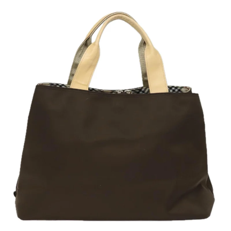 Minimalist Burberry Bags for a Sleek LookBURBERRY Nova Check Hand Bag Nylon Brown  78543