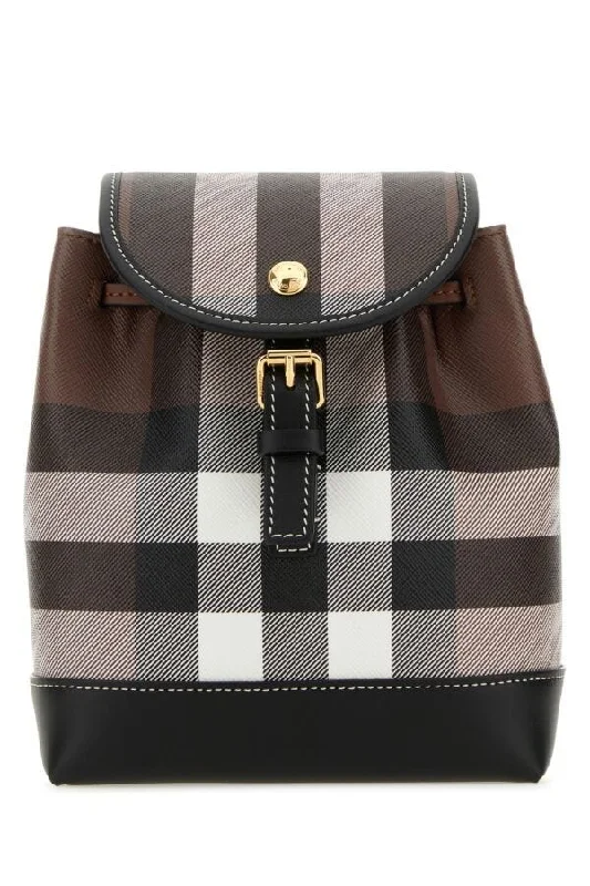 Two - Tone Burberry Bags for a Modern AestheticBurberry Women Printed Canvas Micro Backpack