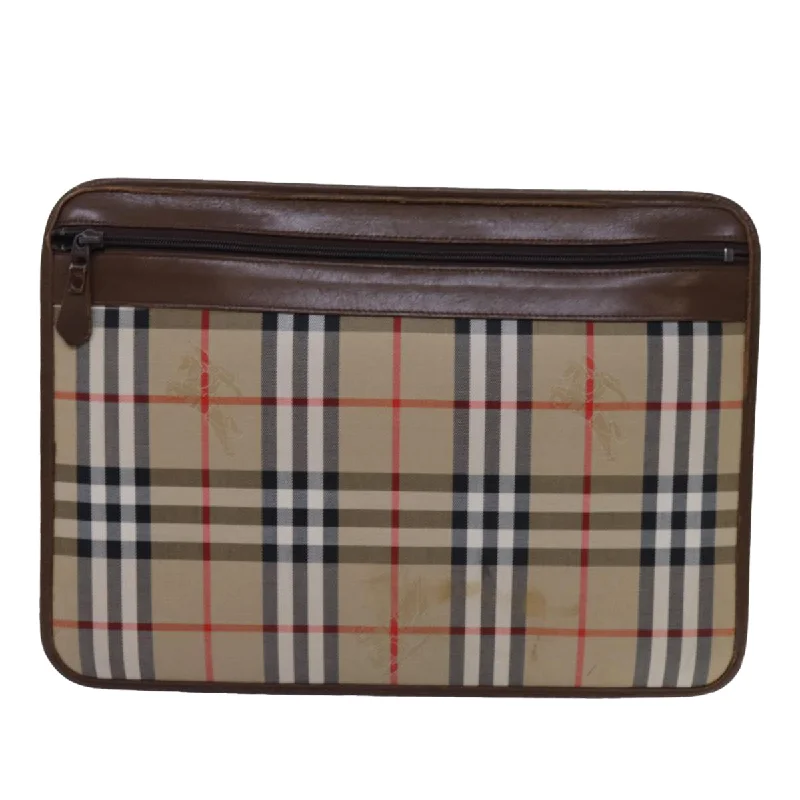 Water - Resistant Burberry Beach BagsBURBERRY Nova Check Clutch Bag