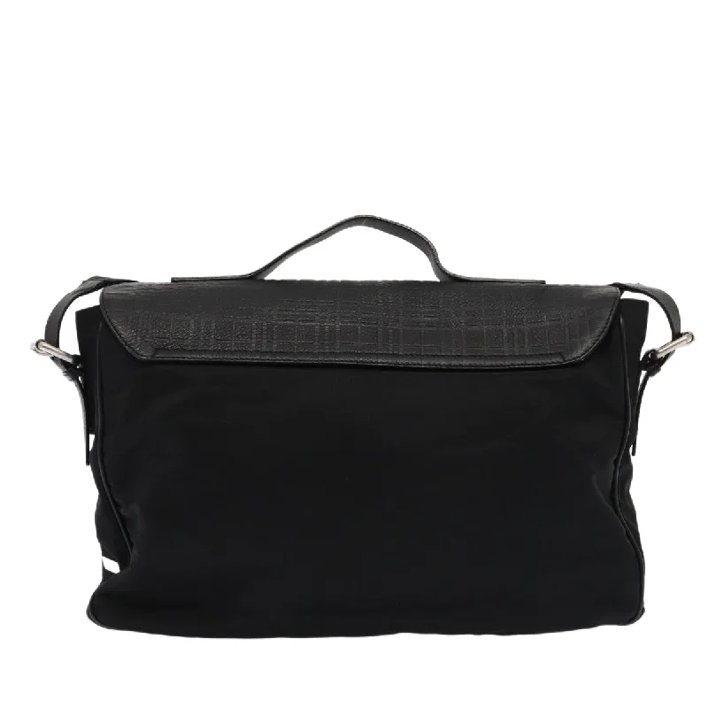 Easy - to - Clean Burberry Bags for Busy LifestylesBURBERRY Nova Check Hand Bag Leather nylon 2way Black  bs16211